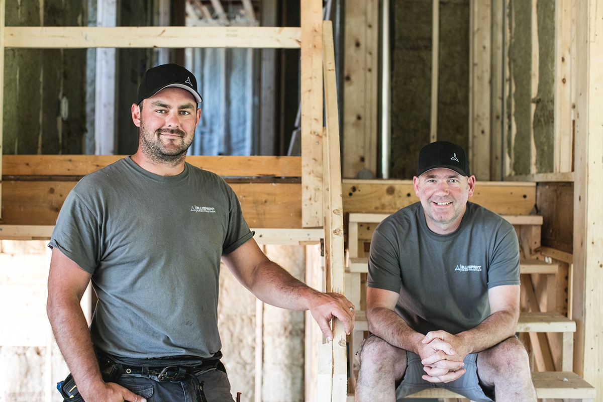 Daneil Burke and Corey MacLennan, principals of Blueprint Construction Ltd.